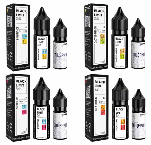 Рідина Octobar Black Limit 15 мл Salt (Набір)