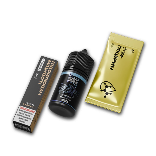 Набор жидкости Chaser Black 30 мл 50 мг Salt Blueberry Gum (Голубика Жвачка)