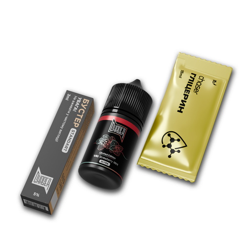 Набір рідини Chaser Black 30 мл 50 мг Salt Wild Strawberry Mint (Суниця М'ята)