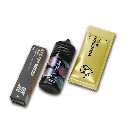 Набір рідини Chaser Lux 30 мл 65 мг Salt Strawberry Cream (Полуниця Крем)