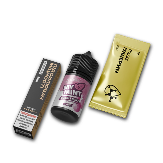 Набор жидкости Chaser My Mint 30 мл 50 мг Salt Bubble Mint (Мятная жвачка)