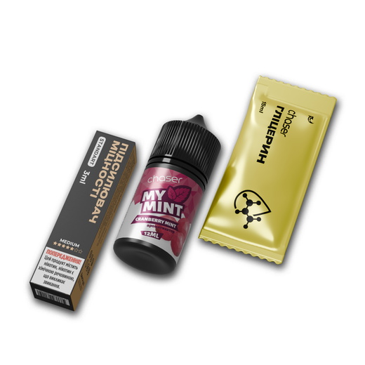 Набор жидкости Chaser My Mint 30 мл 50 мг Salt Cranberry Mint (Клюква Мята)