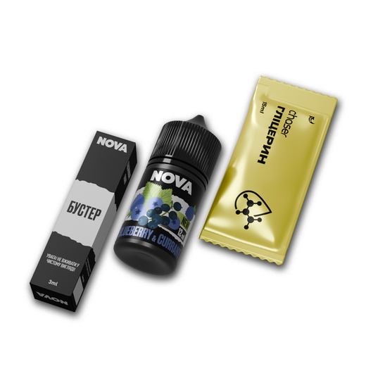 Набор жидкости Nova 30 мл 65 мг Salt Blueberry Currant (Голубика Смородина)