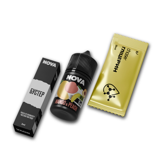 Набор жидкости Nova 30 мл 65 мг Salt Mango Peach (Манго Персик)