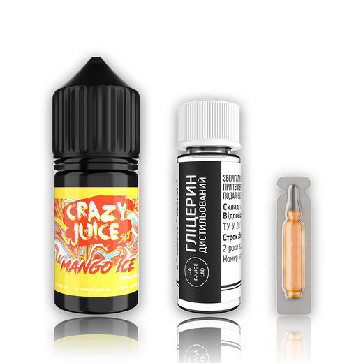 Набор жидкости Crazy Juice 30 мл 50 мг Salt Mango Ice (Манго Лед)