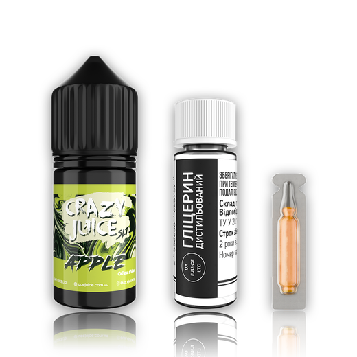 Набор жидкости Crazy Juice 30 мл 65 мг Salt Apple (Яблоко)