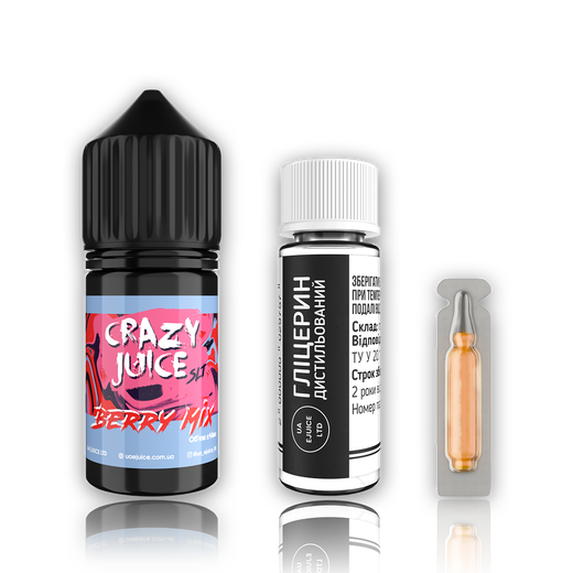 Набор жидкости Crazy Juice 30 мл 65 мг Salt Berry Mix (Ягодный микс)