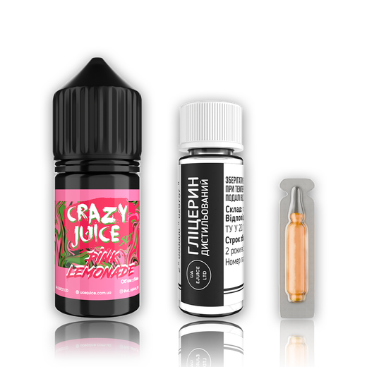 Набор жидкости Crazy Juice 30 мл 65 мг Salt Pink Lemonade (Розовый лимонад)