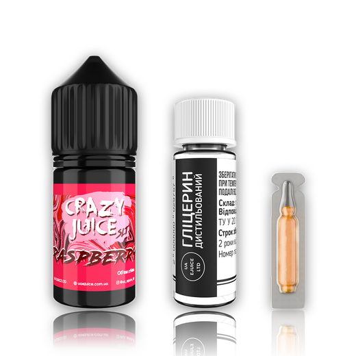 Набор жидкости Crazy Juice 30 мл 65 мг Salt Rasberry (Малина)