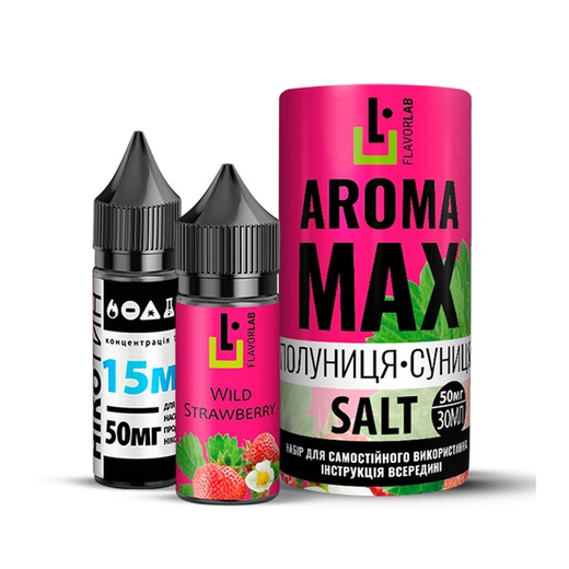 Набір рідини Flavorlab Aroma MAX 30 мл 65 мг Salt Wild Strawberry (Полуниця Суниця)