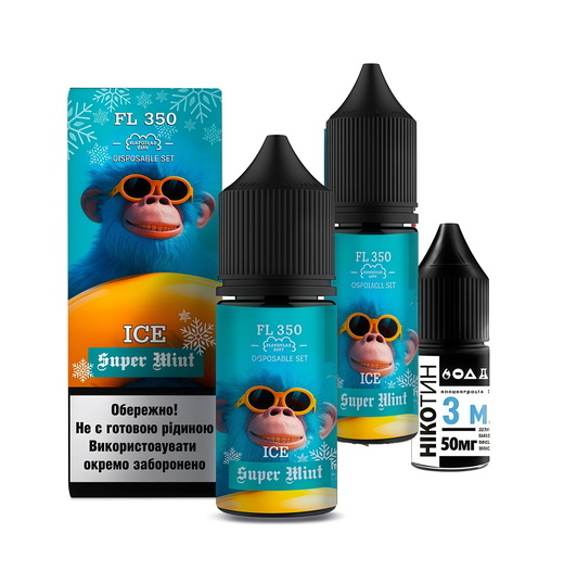 Набір рідини Flavorlab FL350 30 мл 50 мг Salt Super Mint (М'ята Лід)