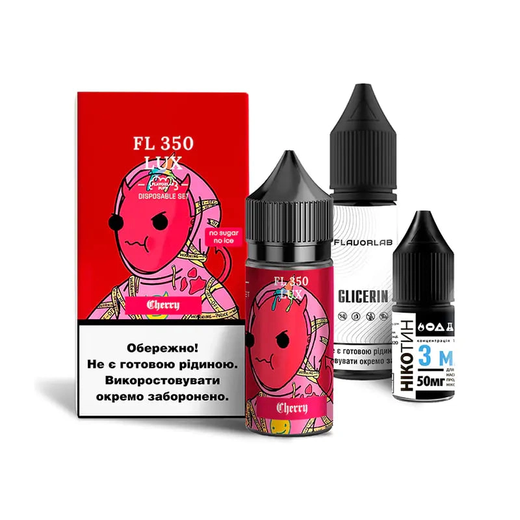 Набор жидкости Flavorlab FL350 LUX 30 мл 65 мг Salt Cherry (Вишня)