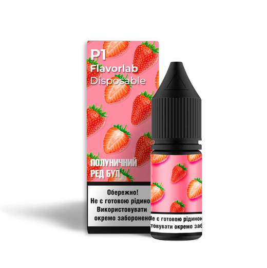 Набор жидкости Flavorlab P1 10 мл 65 мг Salt Strawberry Red Bull (Клубничный Рэд Бул)