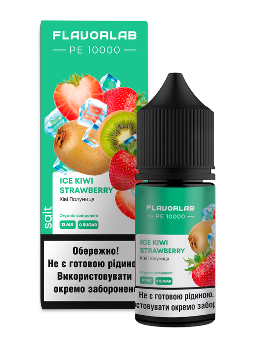Набір рідини Flavorlab PE 10000 30 мл 50 мг Salt Ice Kiwi Strawberry (Лід Ківі Полуниця)