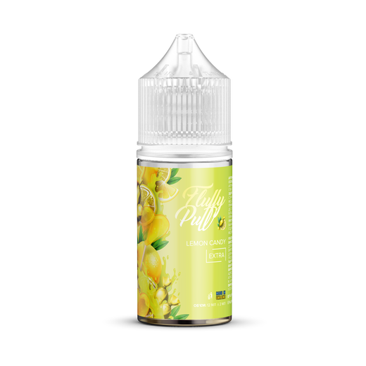 Набор жидкости Fluffy Puff 30 мл 0 мг Salt Lemon Candy Ice (Лимонная конфета Лед)