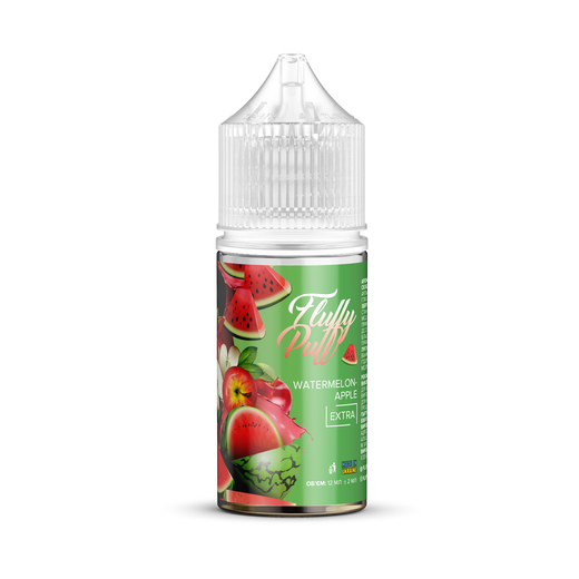 Набор жидкости Fluffy Puff 30 мл 0 мг Salt Watermelon Apple (Арбуз Яблоко)