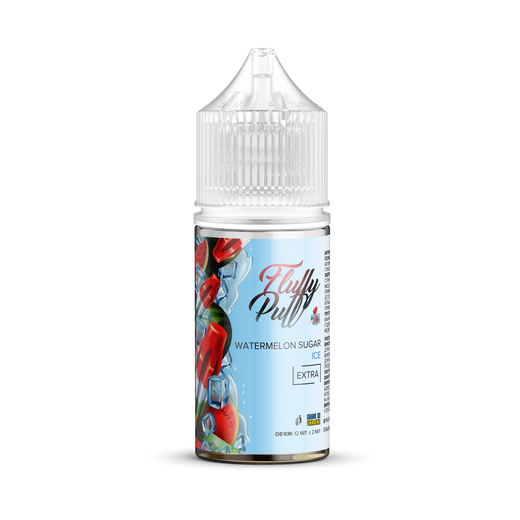 Набір рідини Fluffy Puff 30 мл 0 мг Salt Watermelon Sugar Ice (Солодкий кавун Лід)
