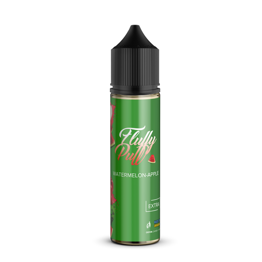 Набор жидкости Fluffy Puff 60 мл 0 мг Salt Watermelon Apple (Арбуз Яблоко)