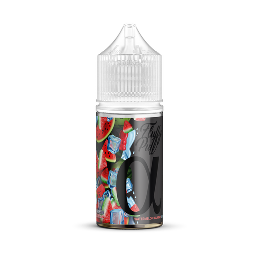 Набір рідини Fluffy Puff Alpha 30 мл 50 мг Salt Watermelon Gummy Ice (Кавуновий мармелад Лід)