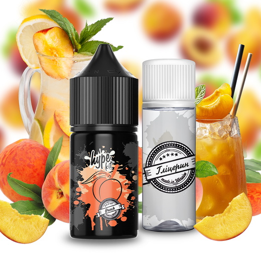 Набор жидкости Hype 30 мл 25 мг Salt Peach (Персик)