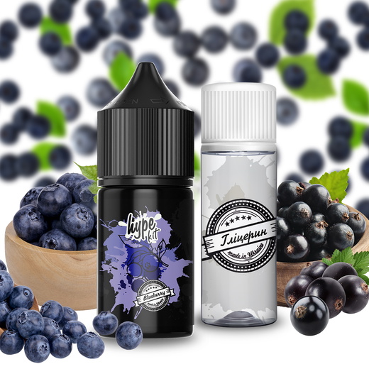 Набор жидкости Hype 30 мл 60 мг Salt Blueberry (Голубика)