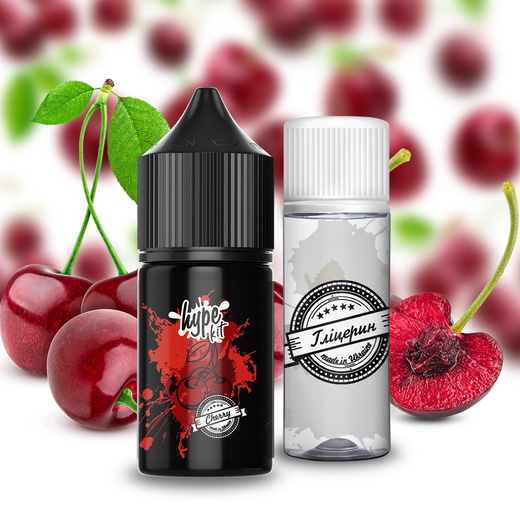 Набор жидкости Hype 30 мл 60 мг Salt Cherry (Вишня)