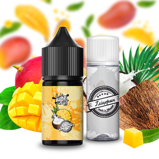 Набор жидкости Hype 30 мл 60 мг Salt Mango Coconut (Манго Кокос)