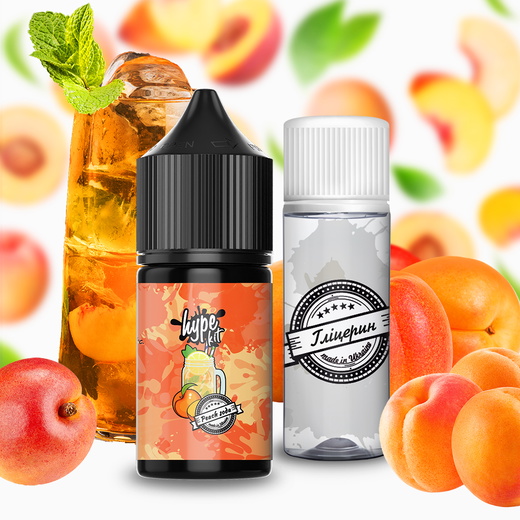 Набор жидкости Hype 30 мл 60 мг Salt Peach Soda (Персиковая содовая)