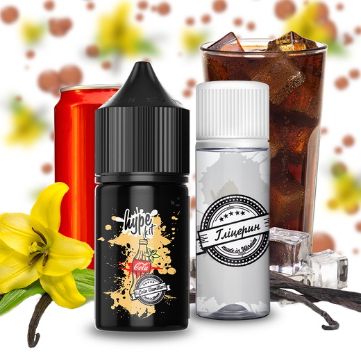 Набор жидкости Hype 30 мл 60 мг Salt Vanilla Cola (Ванильная кола)