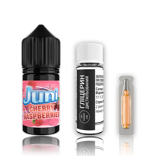 Набор жидкости Juni 30 мл 50 мг Salt Cherry Raspberries (Вишня Малина)