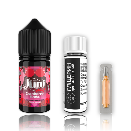 Набор жидкости Juni Mix 30 мл 65 мг Salt Cranberry Soda (Клюквенная содовая)