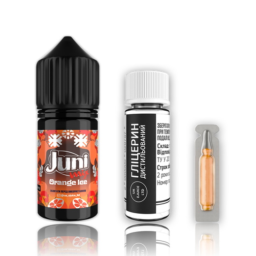 Набор жидкости Juni Mix 30 мл 65 мг Salt Orange Ice (Апельсин Лед)