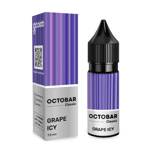 Набір рідини Octobar Classic 15 мл 50 мг Salt Grape Icy (Виноград Лід)