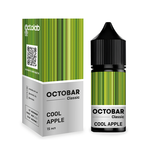 Набор жидкости Octobar Classic 30 мл 50 мг Salt Cool Apple (Яблоко Лед)