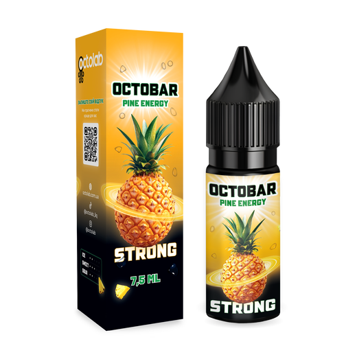 Набор жидкости Octobar Strong 15 мл 50 мг Salt Pine Energy (Ананасовый энергетик)