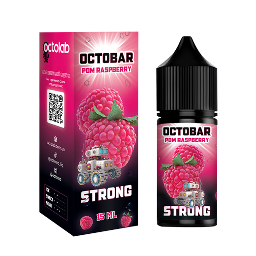 Набір рідини Octobar Strong 30 мл 50 мг Salt Pom Raspberry (Гранат Малина)