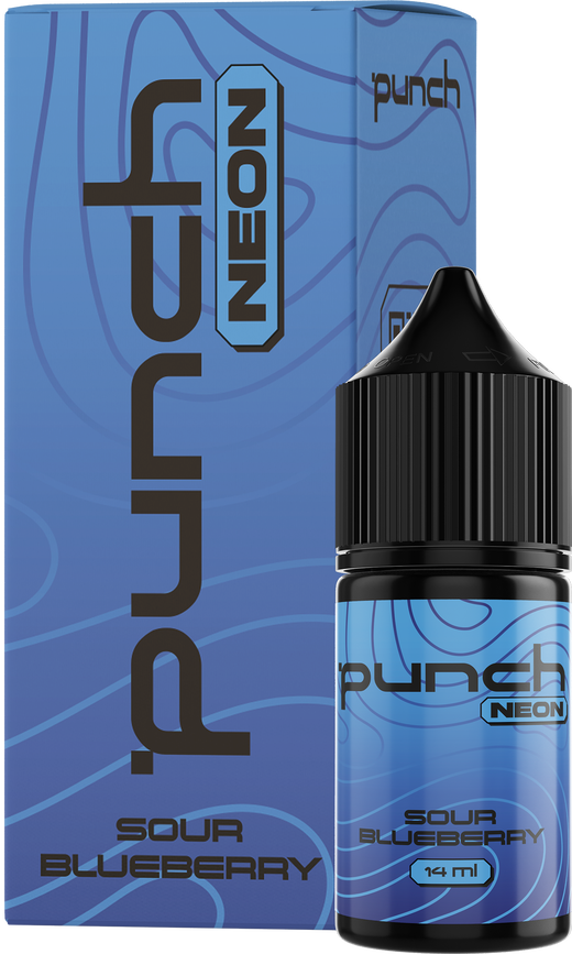 Набор жидкости Punch Neon 30 мл 50 мг Salt Sour Blueberry (Кислая черника)