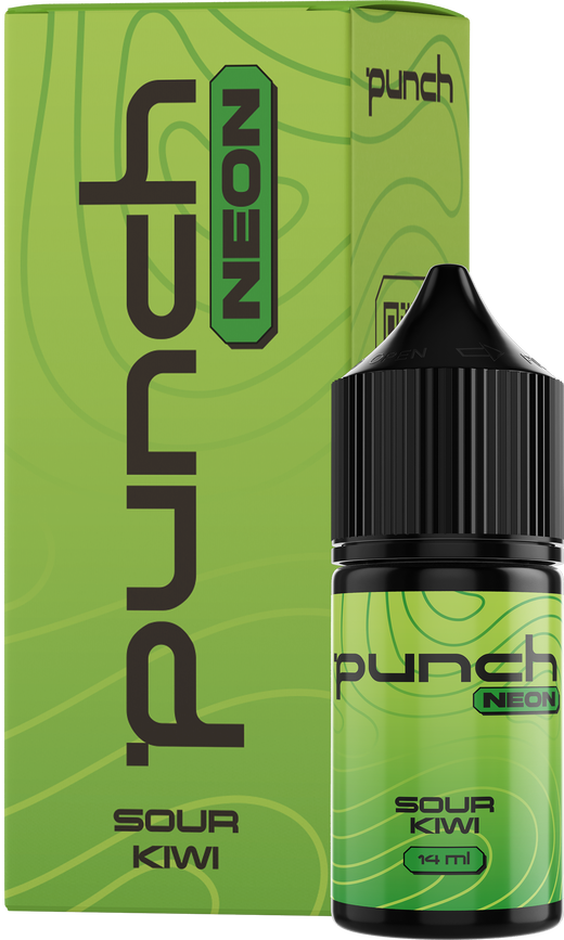 Набор жидкости Punch Neon 30 мл 50 мг Salt Sour Kiwi (Кислое киви)