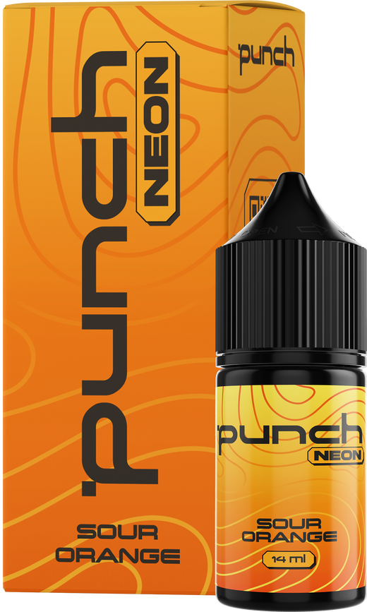 Набор жидкости Punch Neon 30 мл 50 мг Salt Sour Orange (Кислый апельсин)