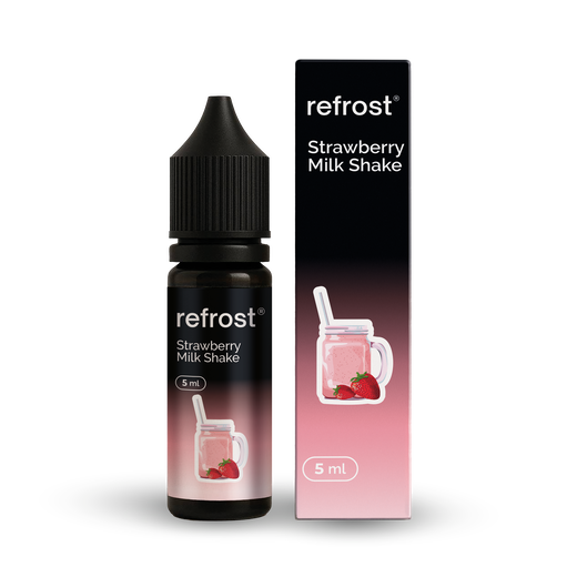 Набір рідини Refrost 15 мл 50 мг Salt Strawberry Milk Shake (Полуничний молочний коктейль)