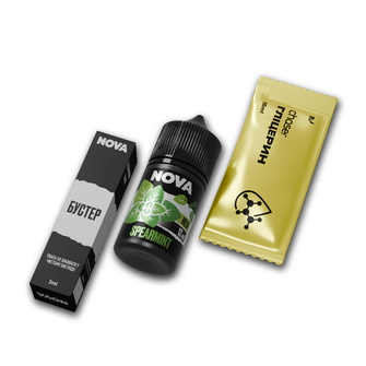 Набор жидкости Nova 30 мл 65 мг Salt Spearmint (Мята)