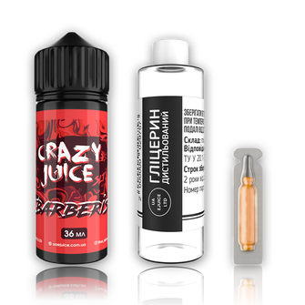 Набір рідини Crazy Juice 120 мл 3 мг Org Barberis (Барбарис)