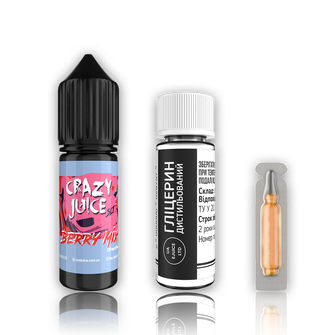 Набор жидкости Crazy Juice 15 мл 50 мг Salt Berry Mix (Ягодный микс)