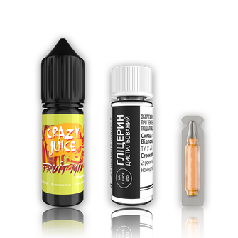 Набор жидкости Crazy Juice 15 мл 50 мг Salt Fruit Mix (Фруктовый микс)
