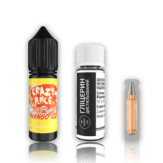 Набор жидкости Crazy Juice 15 мл 50 мг Salt Mango Ice (Манго Лед)