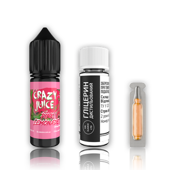 Набор жидкости Crazy Juice 15 мл 50 мг Salt Pink Lemonade (Розовый лимонад)