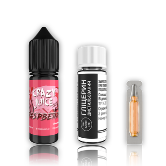 Набор жидкости Crazy Juice 15 мл 50 мг Salt Rasberry (Малина)