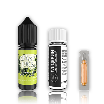 Набор жидкости Crazy Juice 15 мл 65 мг Salt Apple (Яблоко)