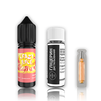 Набор жидкости Crazy Juice 15 мл 65 мг Salt Banana Strawberry (Банан Клубника)