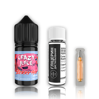Набір рідини Crazy Juice 30 мл 65 мг Salt Berry Mix (Ягідний мікс)